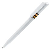 Картинка GRIFFE, шариковая ручка, белая с черно-желтыми кольцами, люксовый бренд Lecce Pen