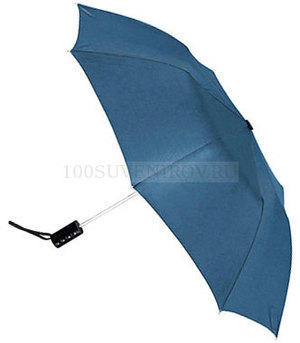 Фото зонт складной полуавтоматический синий