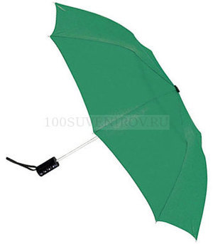 Фото Сувенирный полуавтоматический зонт зеленый