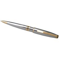 Ручка в подарок шариковая Nino Cerruti (Нино Черрути) модель Bicolore серебристая с золотом в тубусе