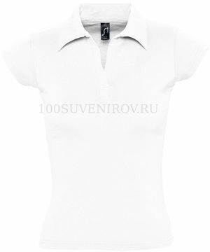 Фото Рубашка поло женская PRETTY 220, белая «Sols», S—L см