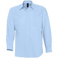 Изображение Рубашка мужская BOSTON, голубая, мировой бренд Sol's