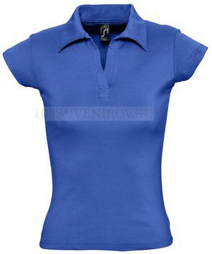 Фото Рубашка поло женская PRETTY 220, синяя «Sols», S—L см