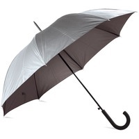 Изображение Зонт-трость с системой защиты от ветра, серый