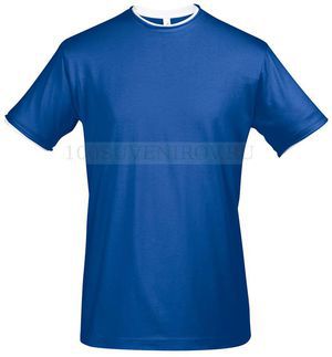 Фото Футболка мужская MADISON 170, ярко-синяя с белым «Sols», M—XXL см