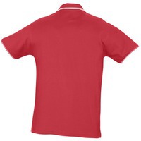 Рубашка поло мужская PRACTICE 270, красная с белым и к 23 Февраля сотрудникам