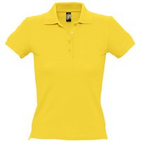 Фотография Рубашка поло женская PEOPLE 210, желтая от модного бренда Sol's