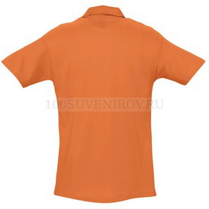 Фото Рубашка поло мужская SPRING 210, оранжевая «Sols», S—XXL см
