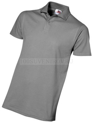 Рисунок Рубашка-поло First мужская серый