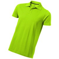 Фотография Рубашка-поло Seller мужская, зеленое яблоко, люксовый бренд Elevate