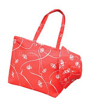 Фото Пляжный набор: сумка и панама (красный)