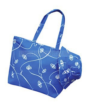 Фото Пляжный набор: сумка и панама (синий)