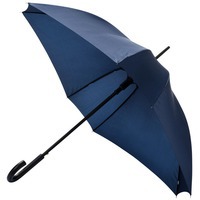 Зонт-трость полуавтоматический 23,5", темно-синий
