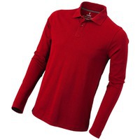 Рубашка-поло с длинным рукавом "Oakville" мужская, красный