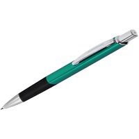 SQUARE, ручка шариковая, зеленый/хром, металл