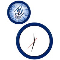 Часы настенные "ПРОМО" разборные ; яркий синий, D28,5 см; пластик/стекло