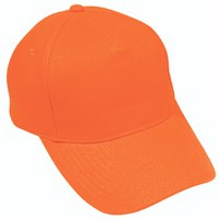 Фотография Бейсболка Light, 5 клиньев,  застежка на липучке; оранжевый; 100% хлопок; плотность 150 г/м2