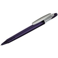 OTTO FROST SAT, ручка шариковая, фростированный фиолетовый/серебристый клип, пластик