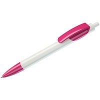 TRIS, ручка шариковая, розовый/белый, пластик