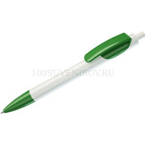 Фото TRIS, ручка шариковая, зеленый/белый, пластик