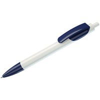 TRIS, ручка шариковая, синий/белый, пластик