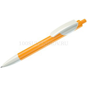 Фото TRIS, ручка шариковая, желтый/белый, пластик
