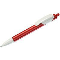 TRIS, ручка шариковая, красный/белый, пластик, красный, белый