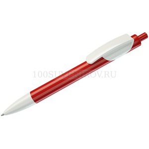 Фото TRIS, ручка шариковая, красный/белый, пластик