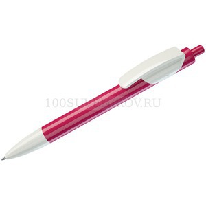 Фото TRIS, ручка шариковая, розовый/белый, пластик