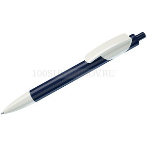 Фото TRIS, ручка шариковая, синий/белый, пластик