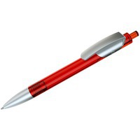 Изображение TRIS LX SAT, ручка шариковая, прозрачный оранжевый/серебристый, пластик