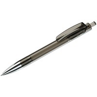 Фотка TRIS CHROME LX, ручка шариковая, прозрачный серый/хром, пластик