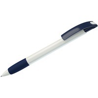 NOVE, ручка шариковая с грипом, синий/белый, пластик