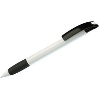 NOVE, ручка шариковая с грипом, черный/белый, пластик, черный, белый