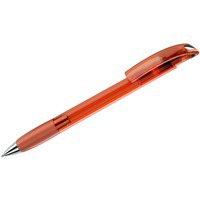 NOVE LX, ручка шариковая с грипом, прозрачный оранжевый/хром, пластик