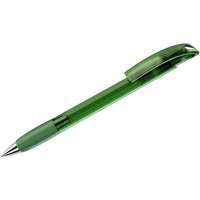 NOVE LX, ручка шариковая с грипом, прозрачный зеленый/хром, пластик