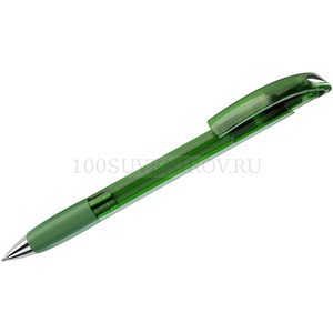 Фото NOVE LX, ручка шариковая с грипом, прозрачный зеленый/хром, пластик