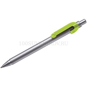 Фото SNAKE, ручка шариковая, светло-зеленый, серебристый корпус, металл
