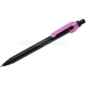 Фото SNAKE, ручка шариковая, розовый, черный корпус, металл