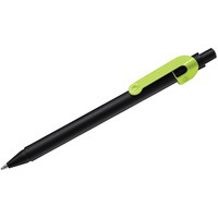 Картинка SNAKE, ручка шариковая, светло-зеленый, черный корпус, металл