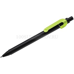 Фото SNAKE, ручка шариковая, светло-зеленый, черный корпус, металл