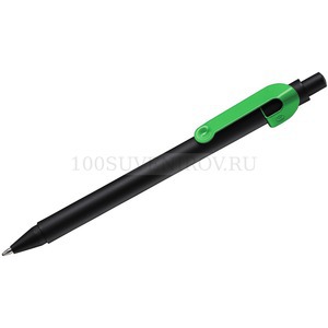 Фото SNAKE, ручка шариковая, зеленый, черный корпус, металл