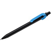 Фото SNAKE, ручка шариковая, синий, черный корпус, металл