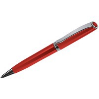 STATUS, ручка шариковая, красный/хром, металл, красный, серебристый