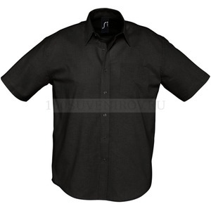 Фото Рубашка мужская с коротким рукавом BRISBANE черная S «Sols»