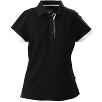 Рубашка поло женская ANTREVILLE, черная XL