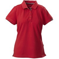 Фотография Рубашка поло женская AVON LADIES, красная S от модного бренда James Harvest