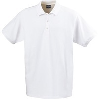 Картинка Рубашка поло стретч мужская EAGLE, белая XL, бренд James Harvest
