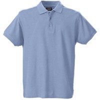 Фотография Рубашка поло мужская MORTON, голубая XXL, люксовый бренд James Harvest