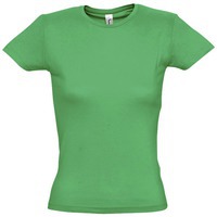 Недорогая футболка женская MISS 150 ярко-зеленая XXL и красивая молодежная майка